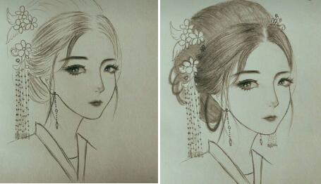 二月二，電力作家坐家“戰(zhàn)疫”新作——觀美姬素描遙寄故鄉(xiāng)九妹