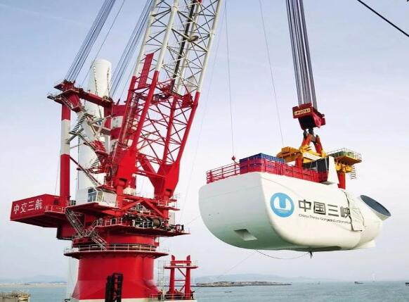 我國自主研發(fā)單機容量最大海上風電機組“落戶”三峽福清興化灣風場