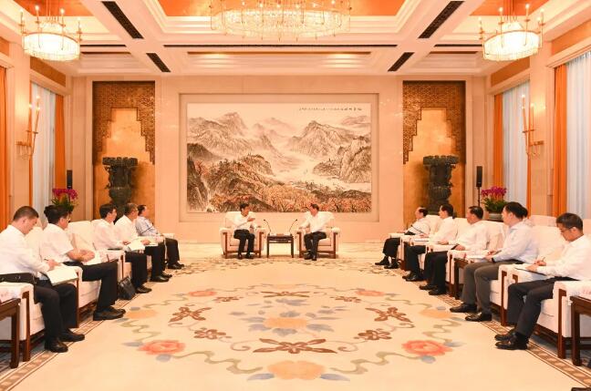 舒印彪拜會湖北省委書記應勇、省長王曉東