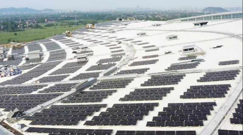 并網(wǎng)發(fā)電倒計時！杭州西站光伏項目組件已鋪設(shè)完畢