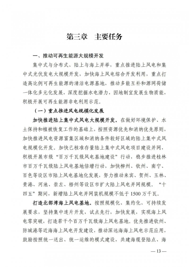 廣西&ldquo;十四五&rdquo;規(guī)劃：大力發(fā)展光伏發(fā)電，到2025年新增光伏裝機15GW！