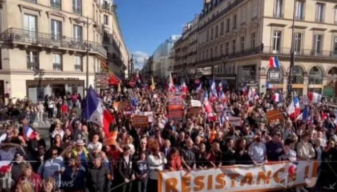 能源危機、高通脹令德法面臨“持續(xù)動蕩”危機，抗議罷工不斷上演