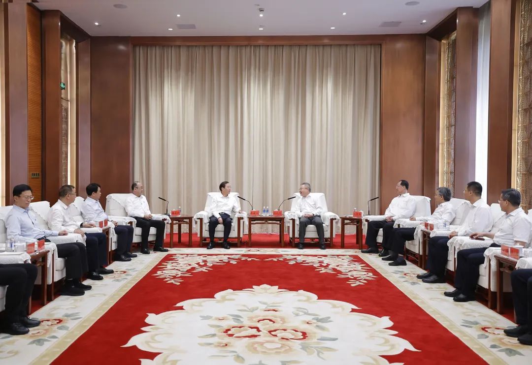 國家電網(wǎng)董事長辛保安與湖南省委書記沈曉明、省長毛偉明會談