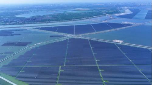 龍源電力580兆瓦鹽光互補(bǔ)項目500千伏升壓站倒送電一次成功