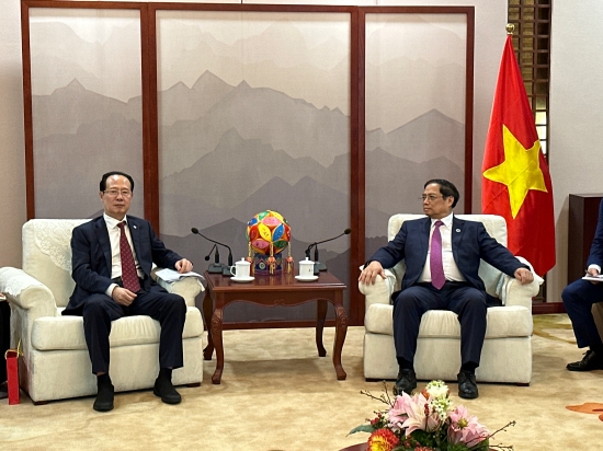 中國電建黨委書記、董事長丁焰章拜會(huì)越南總理范明政