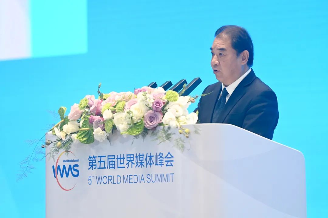 南方電網(wǎng)公司董事長、黨組書記孟振平在第五屆世界媒體峰會上作主旨發(fā)言