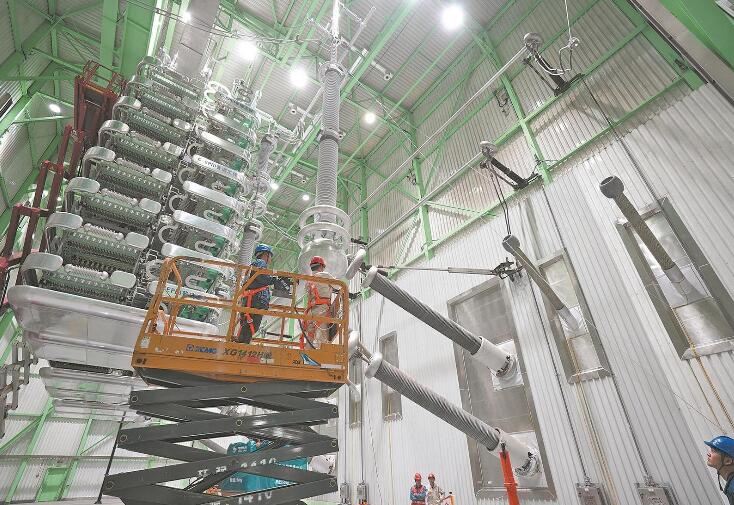 上?！?00千伏南橋換流站年度檢修完成