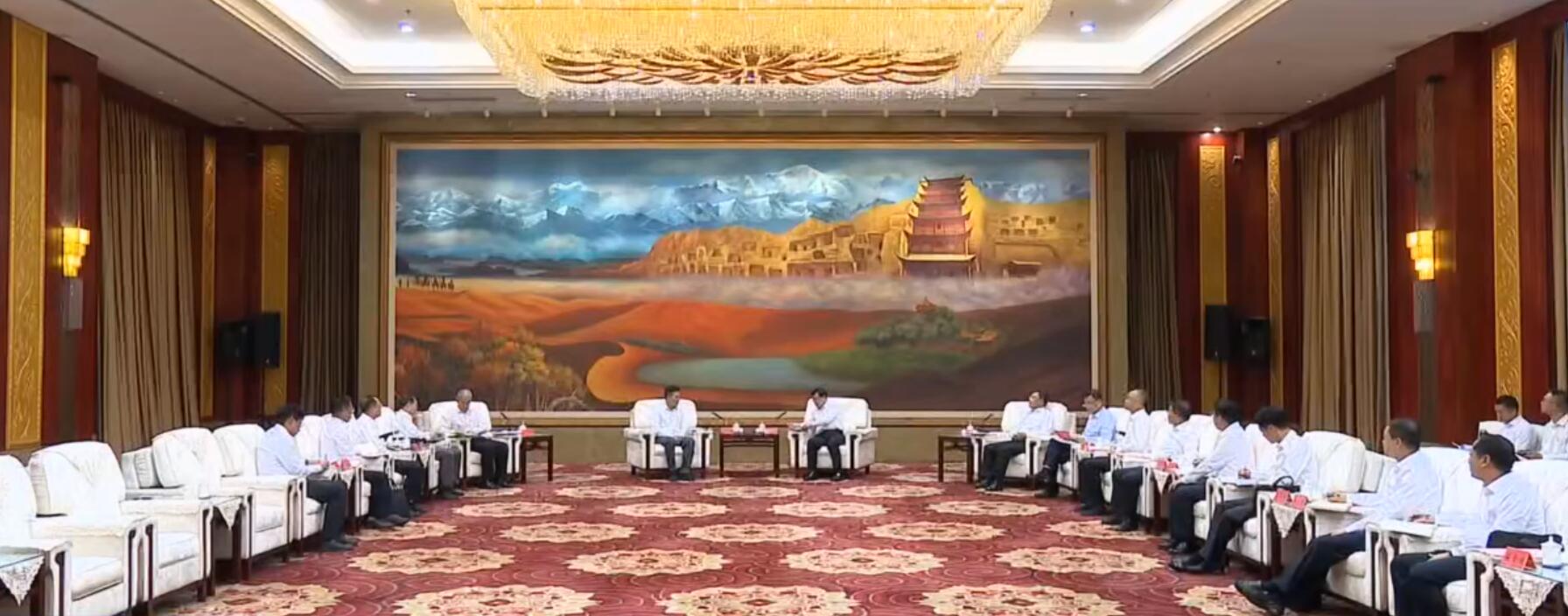 國家電投董事長劉明勝、總經理栗寶卿拜會甘肅省委書記胡昌升、省長任振鶴